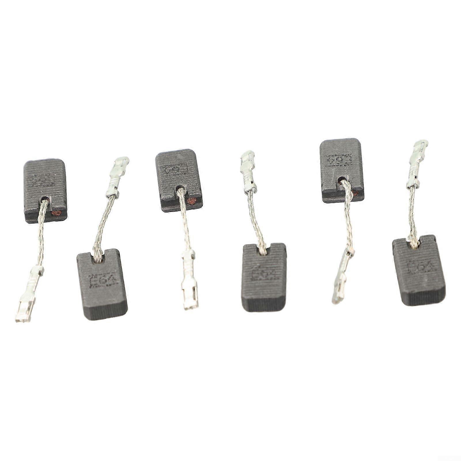 1200W Angle Grinder Carbon Brush Set 6 Pack Replacement Brushes for Power Tools Durable