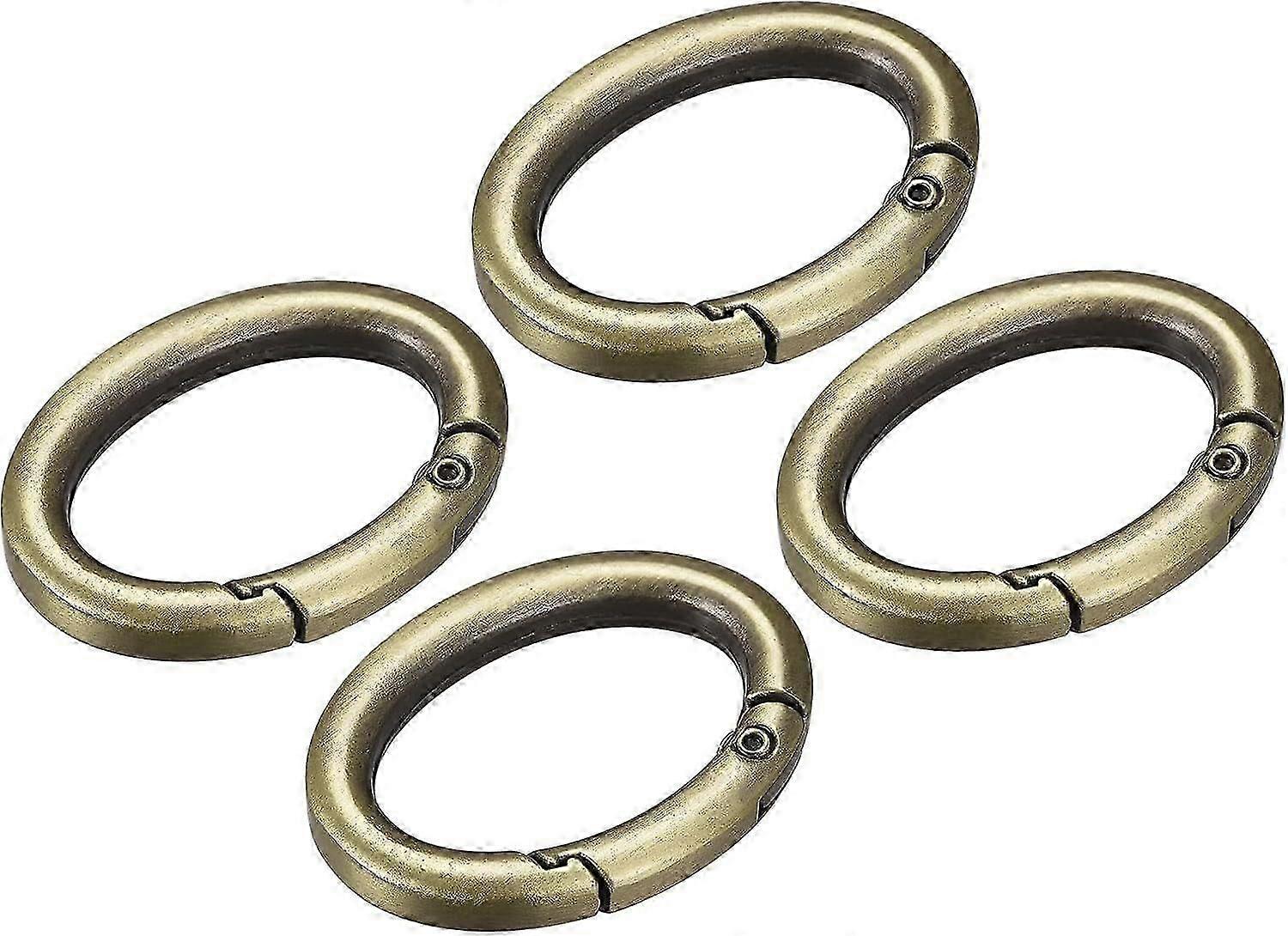 Spring Oval Ring, Round Spring Snap Clip Trigger Spring Keyring Buckle for Bag