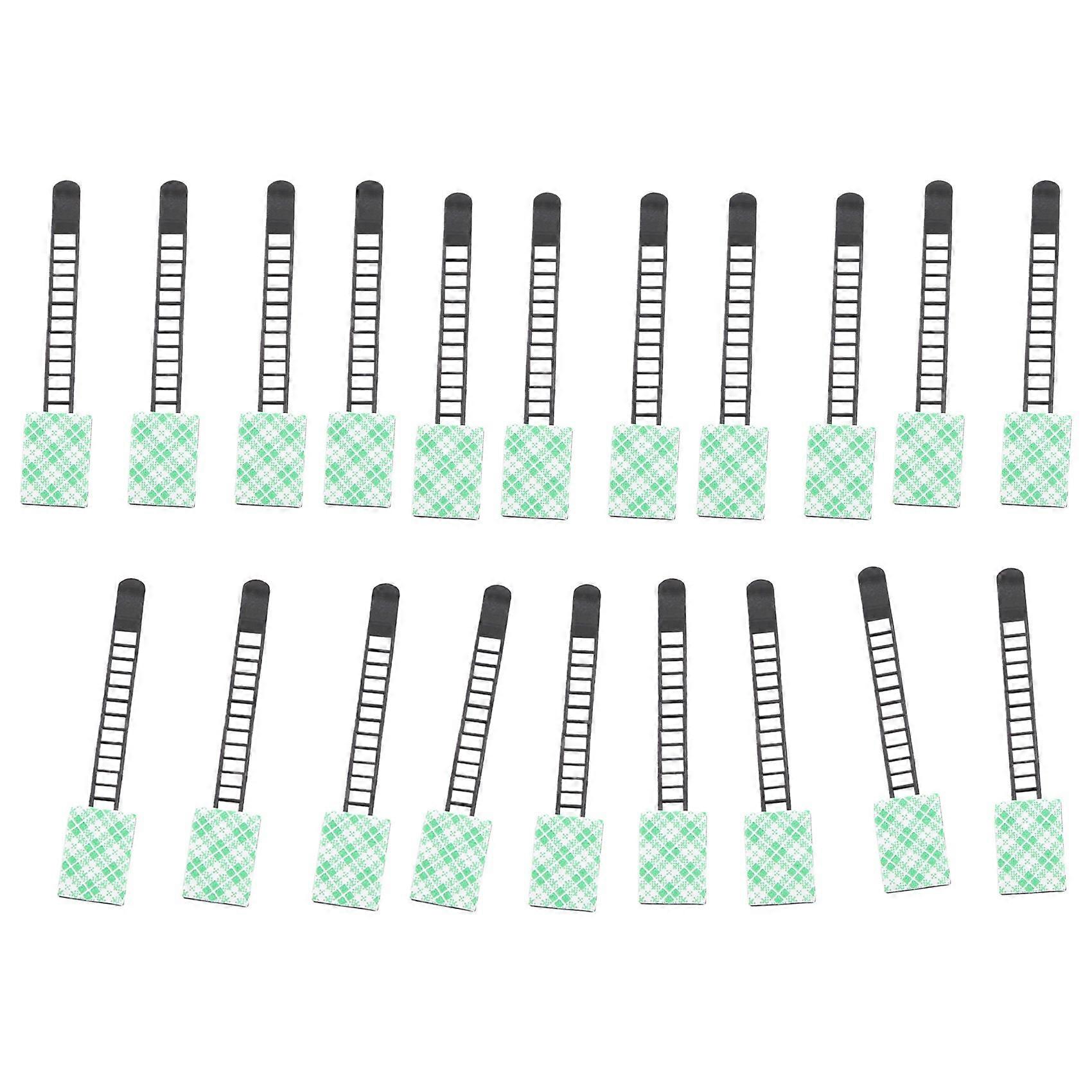 Adjustable Cable Holder Set Management, Cable Clips of Cable Fixing Wire Holder with Adhesive Secured Backing