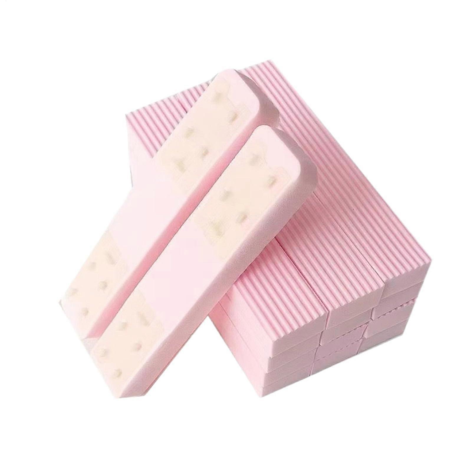 Small Bathroom Mop with NoTouch Squeeze, MultiSurface Cleaning, 3 Pink Replacement Sponges