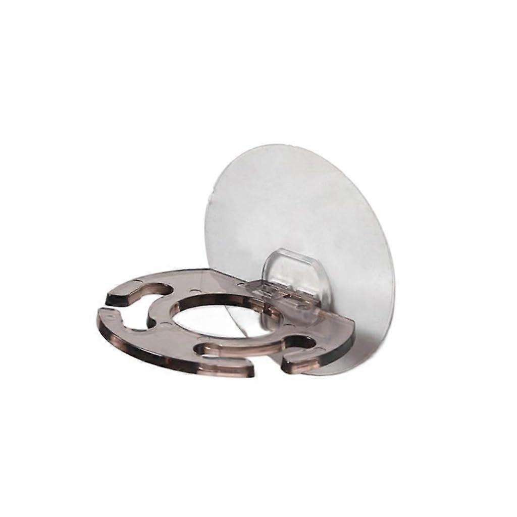 Grey Self Adhesive Toothbrush Holder and Wall Mounted Toothpaste Dispenser for Bathroom Storage