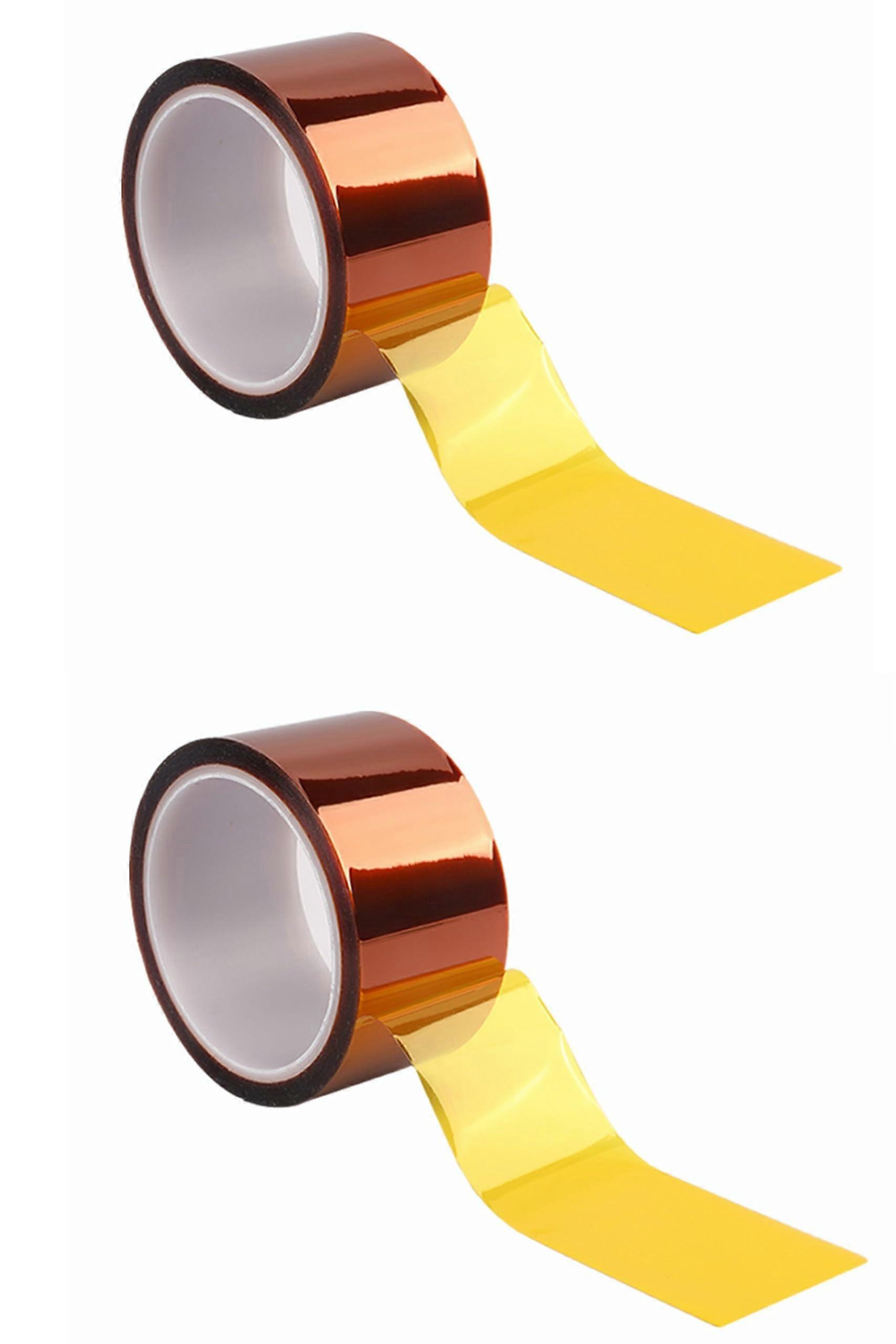 2 Pack Polyimide  Temp ESD AntiStatic Tape 70mm x 33m DoubleSided for Electronics