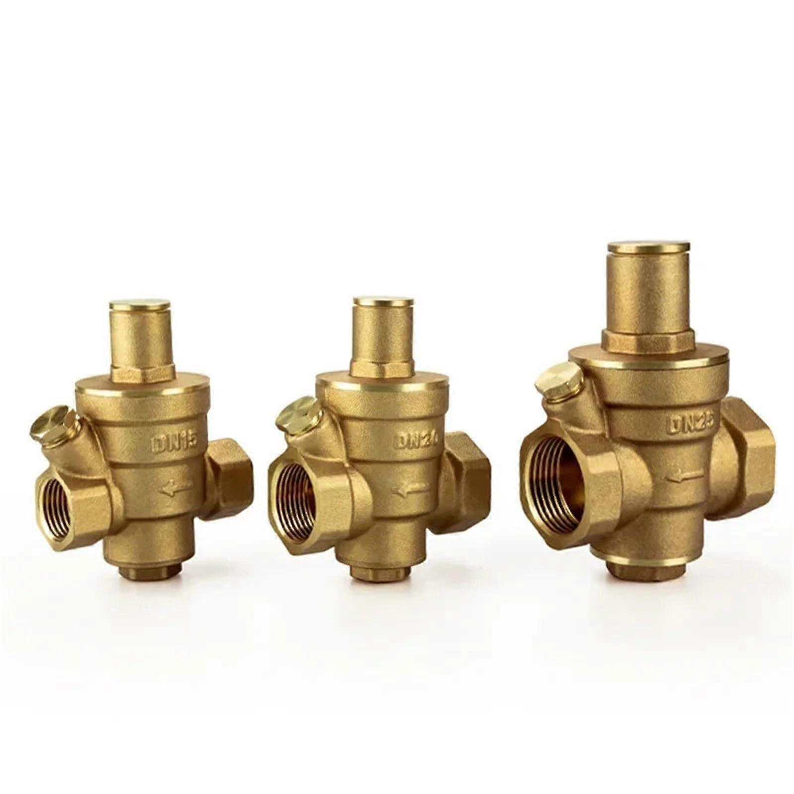 Brass Water Pressure Reducing Valve DN32 Adjustable Regulator Leakproof  Flow Control