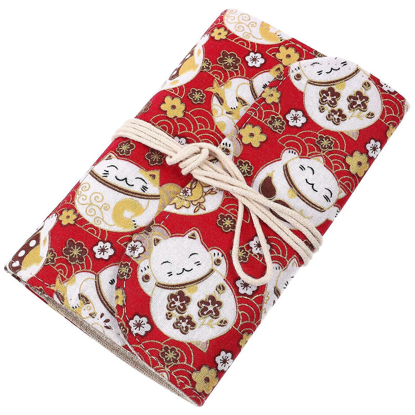 Daily Planner Notepad For Office Work Recording Schedule With Strap Red 1Set