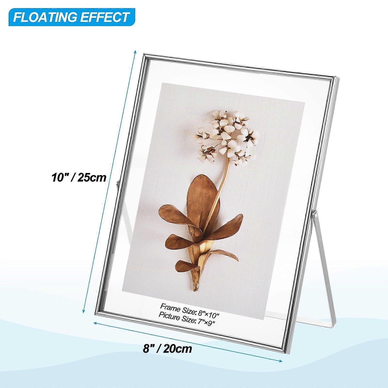 Home Picture Frames, Photo Frames  for Wall Mount and Table Top Display(8x10inch, Silver)