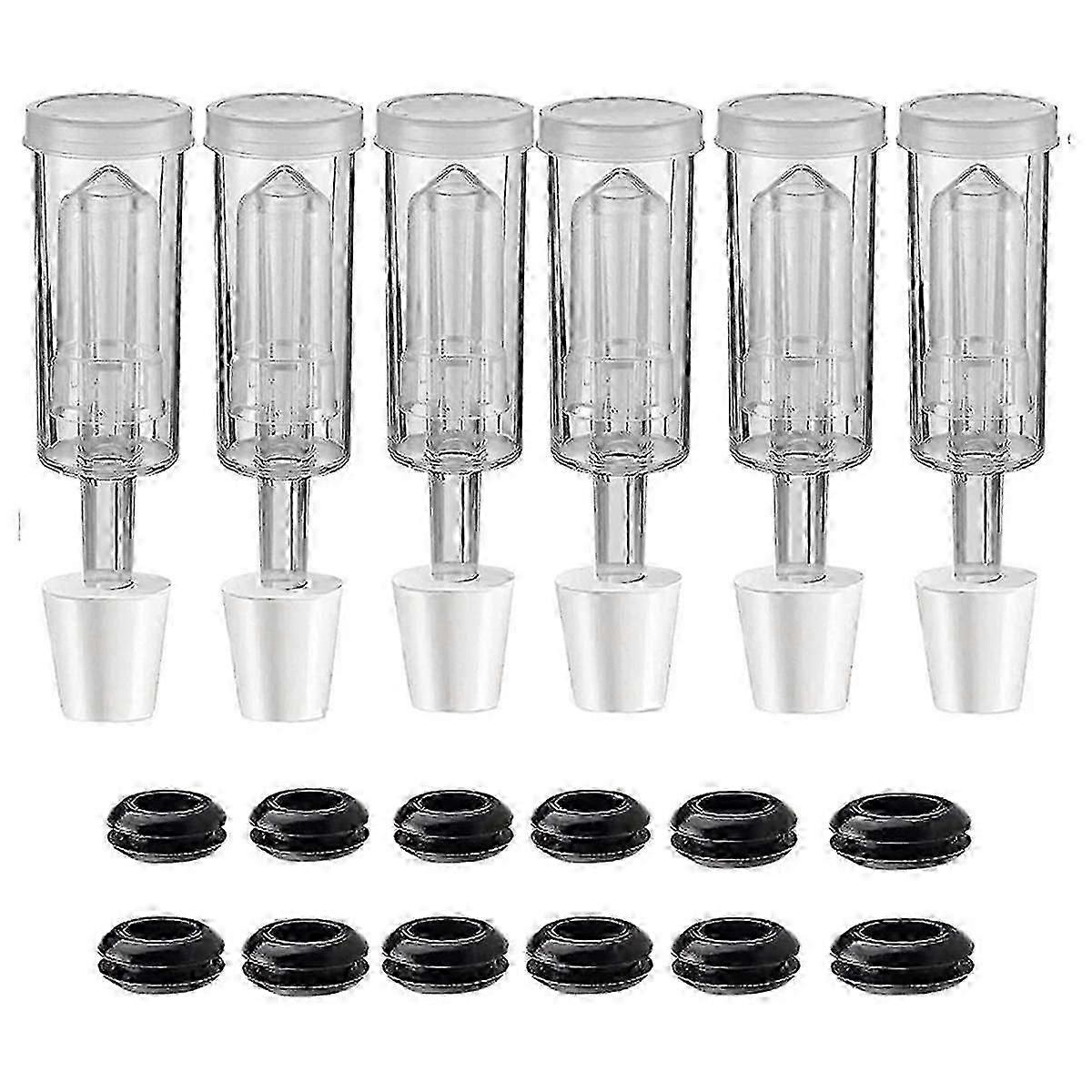 Fermentation Airlock Kit for Beer Wine Kombucha 6-Pack