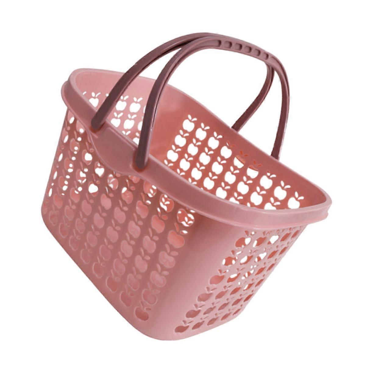 Plastic Storage Basket with Handles for Fruit, Vegetables, Snacks  Multipurpose Organizer