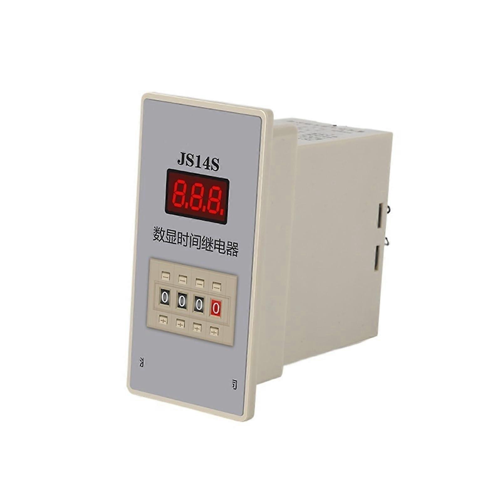 JS14S Digital Time Relay AC220V with Easy Time Adjustment and Power Failure Memory