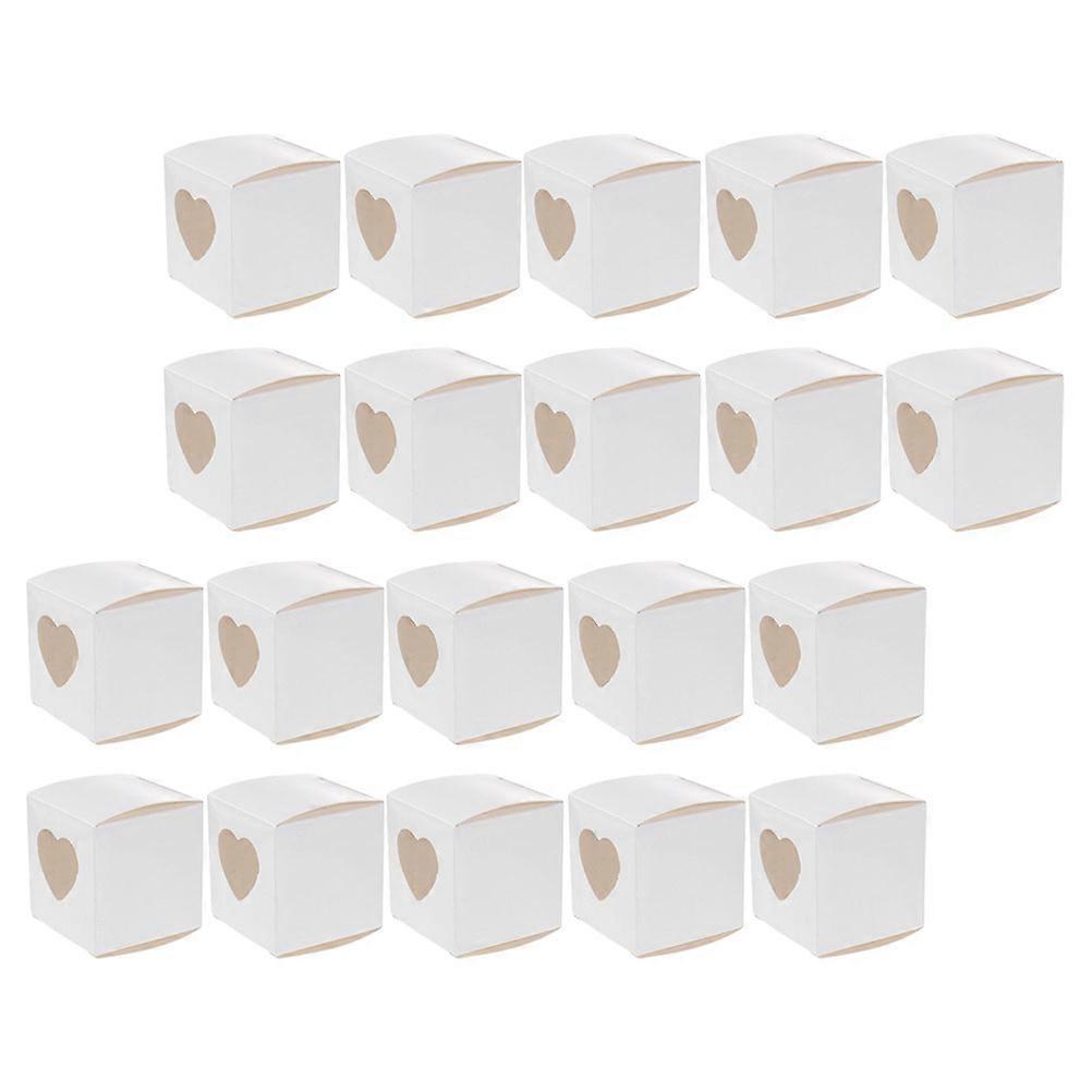 Heart Shaped Cupcake Box Paper for Storage 20Pcs Mini Candy Boxes