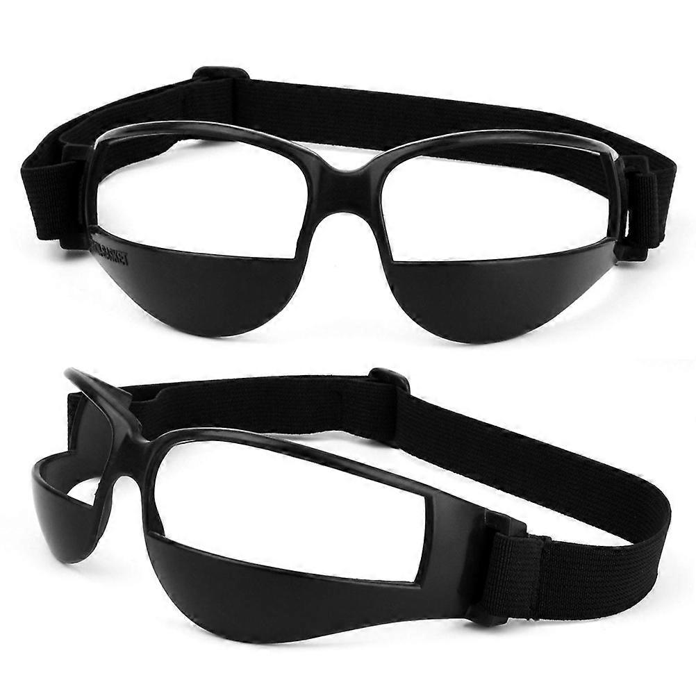 Basketball Training Aid Anti-Low Head Glasses 2Pcs Training Goggle Black