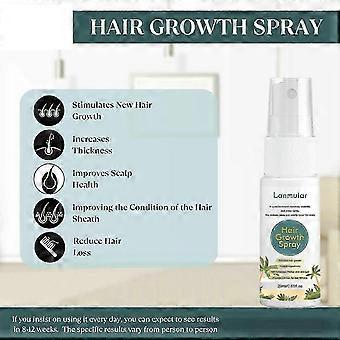 Spray siero per la crescita naturale dei capelli con olio di rosmarino, trattamento nutriente per la cura del cuoio capelluto contro la ricrescita dei capelli diradati, siero rinforzante per capelli contro la caduta dei capelli
