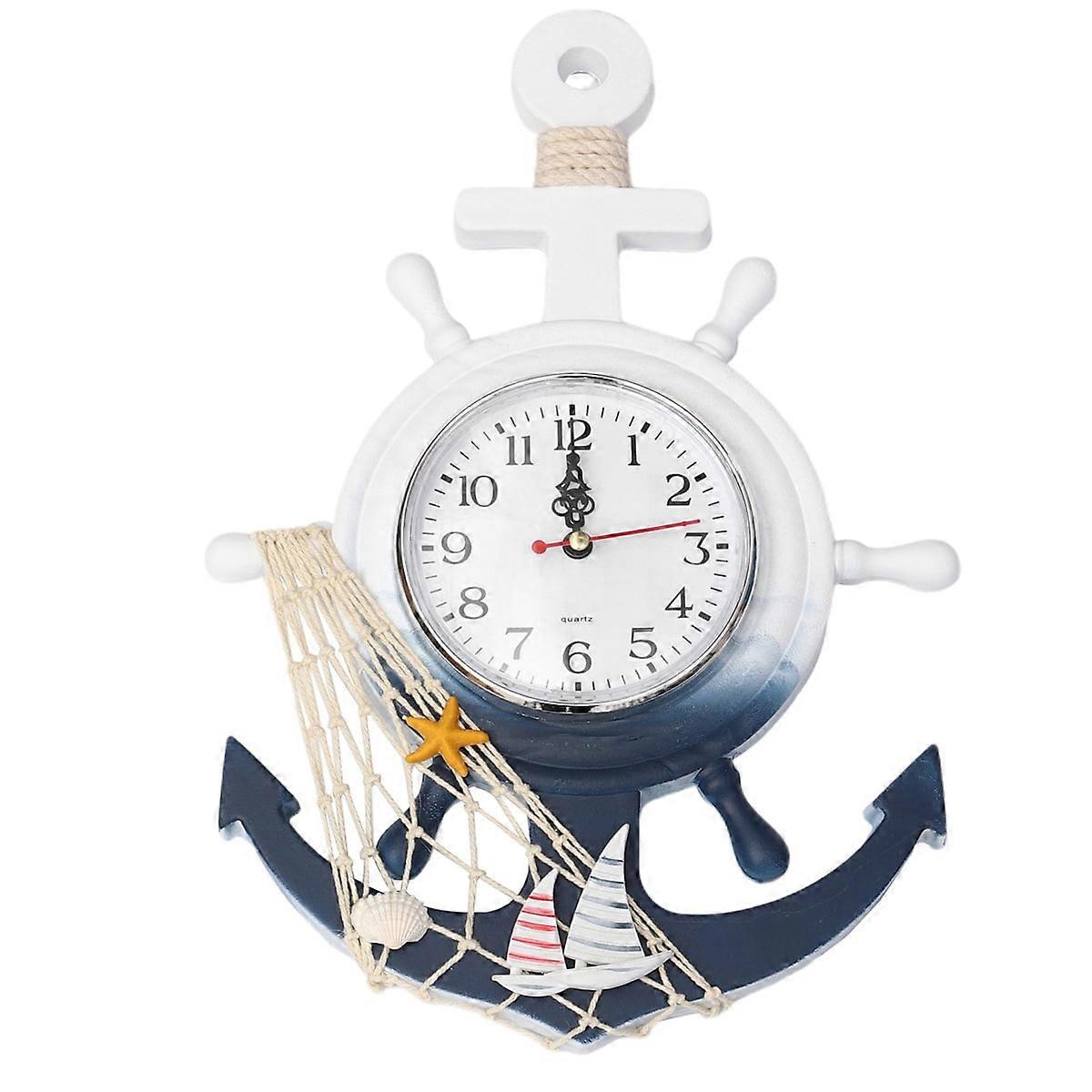 Nautical Wall Clock Beach Sea Theme Decoration
