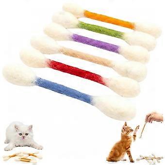 Cat Toys with Catnip - 6 Pk | Durable for Chew, Cute Cat Toys Interactive Kitty for Boredom, Exercise, & Play | Filled w/Organic Catnip for Anxiety & 