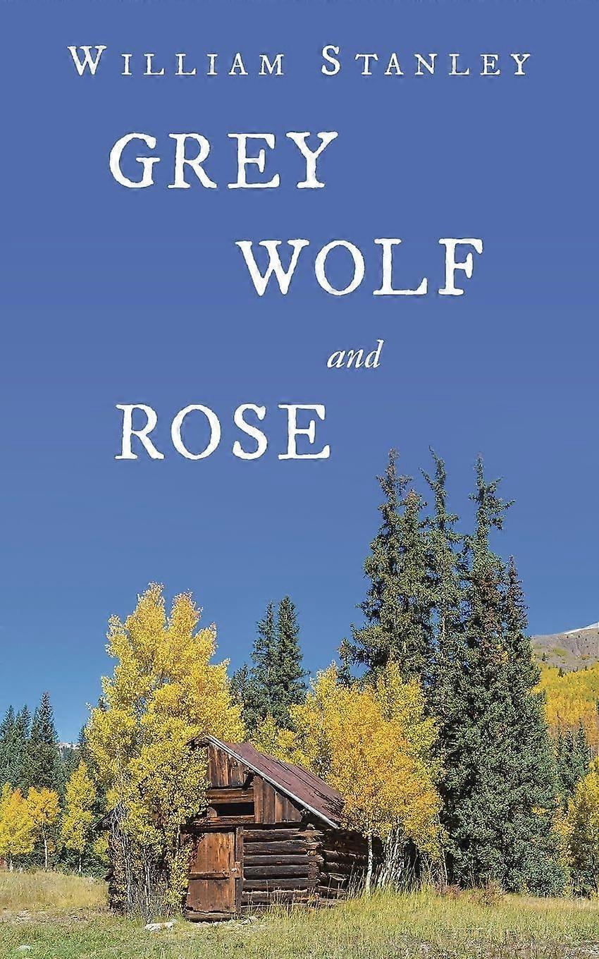 Grey wolf and rose