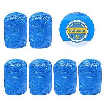 Disposable Shoe Covers Balacoo Plastic Overshoes for Home Wearing 100Pcs Blue