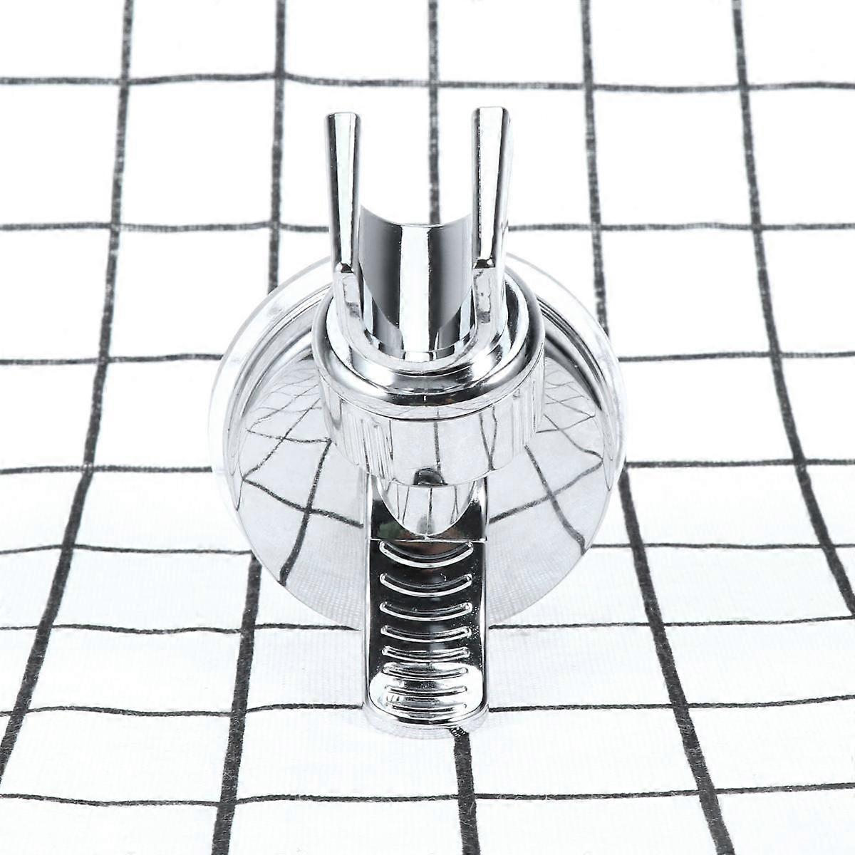 Shower Holder for Wall Mount Adjustable Bathroom Suction Bracket Silver