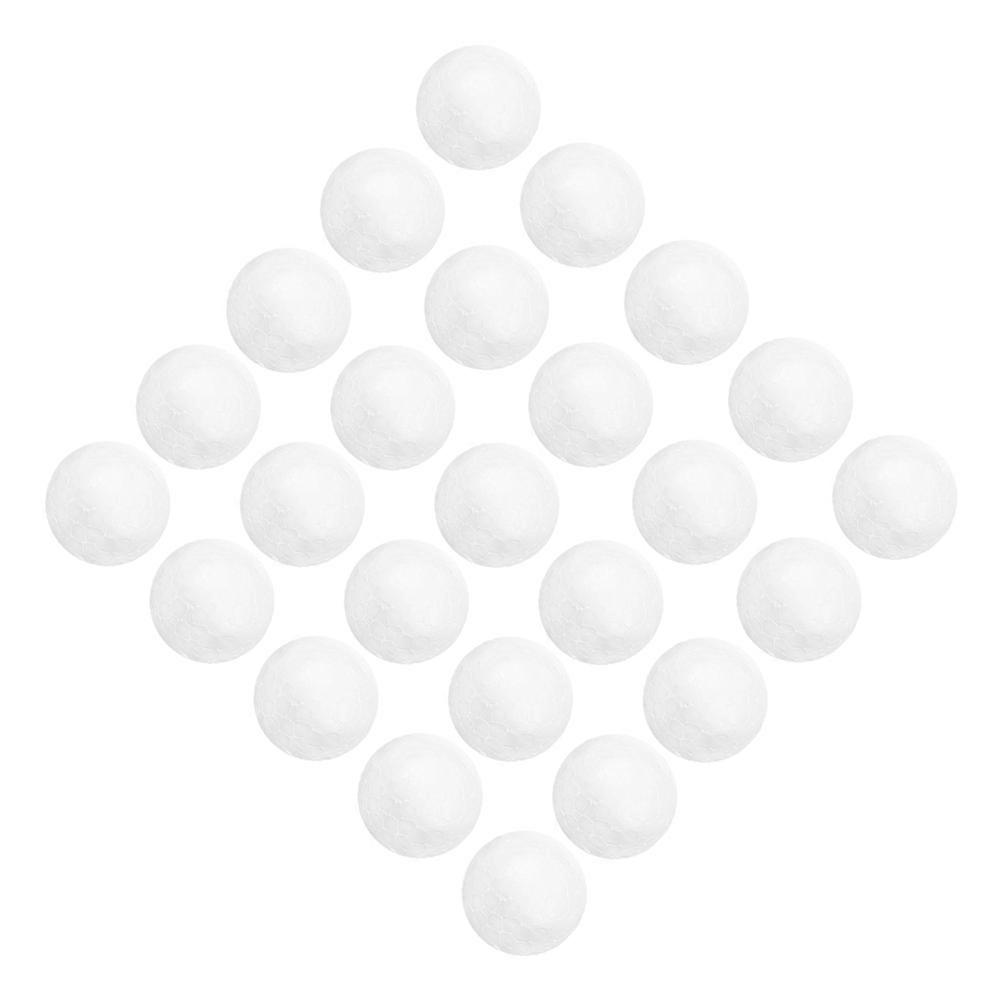 Hvite isoporkuler til julepyntpakke