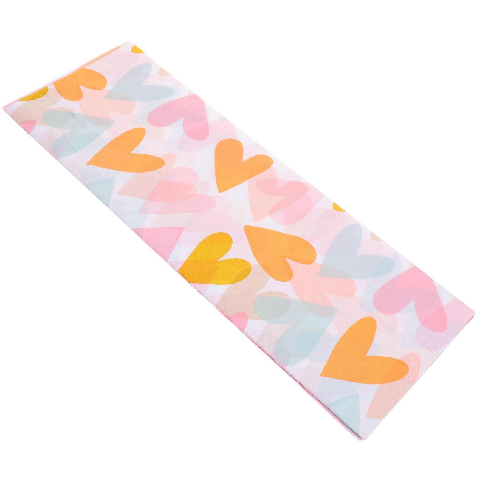 Paper Wrapping Paper for Gift Wrapping 10 Sheets with Heart Pattern