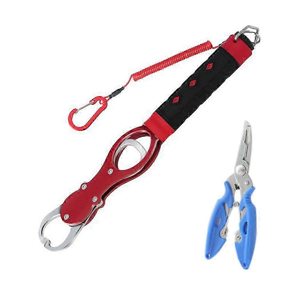 Pliers Hook Fish Control Device Set Red + Pincette