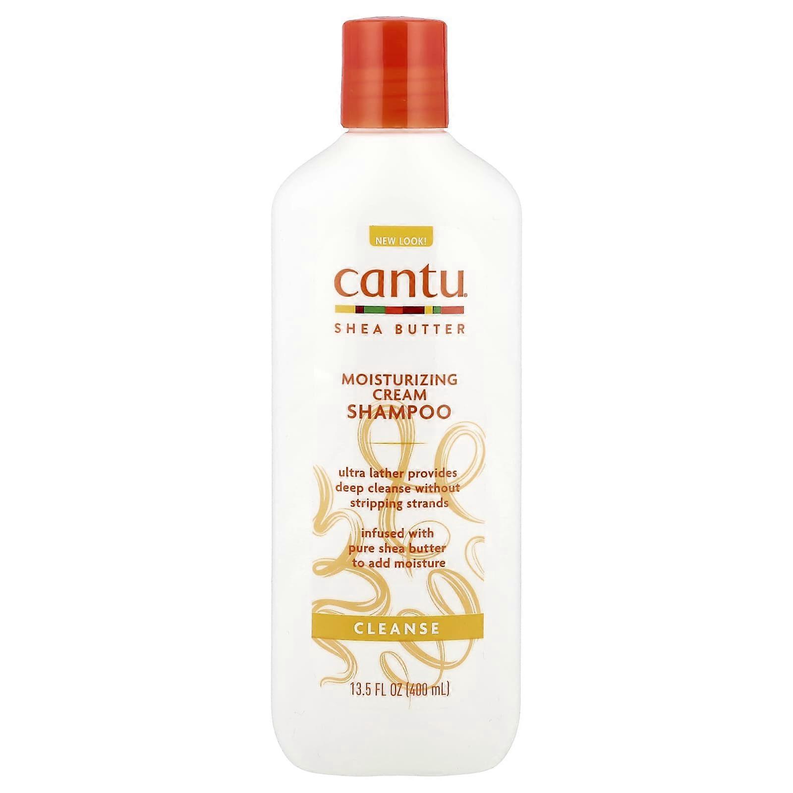 Cantu Shea Butter Feuchtigkeitsspendendes Creme-Shampoo, 400 ml, 4er-Pack