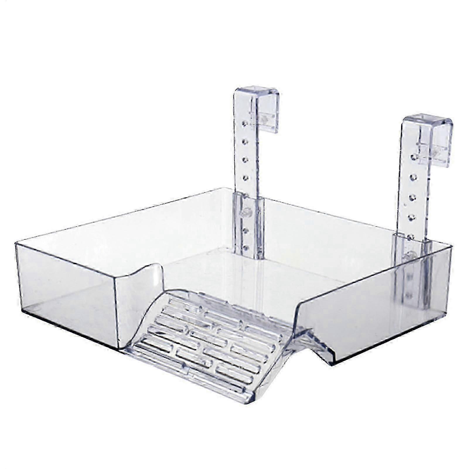 Turtle Basking Platform Adjustable Slope Acrylic Material Pond Climbing Platform Float Island