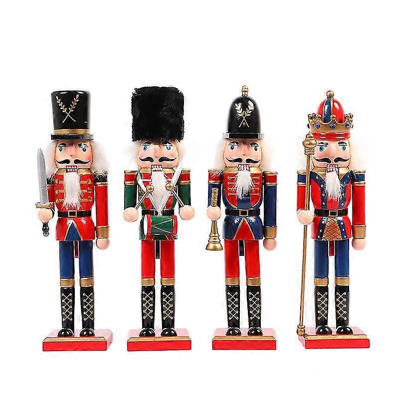 4 Christmas Nutcrackers, Nutcracker Soldier Decorations