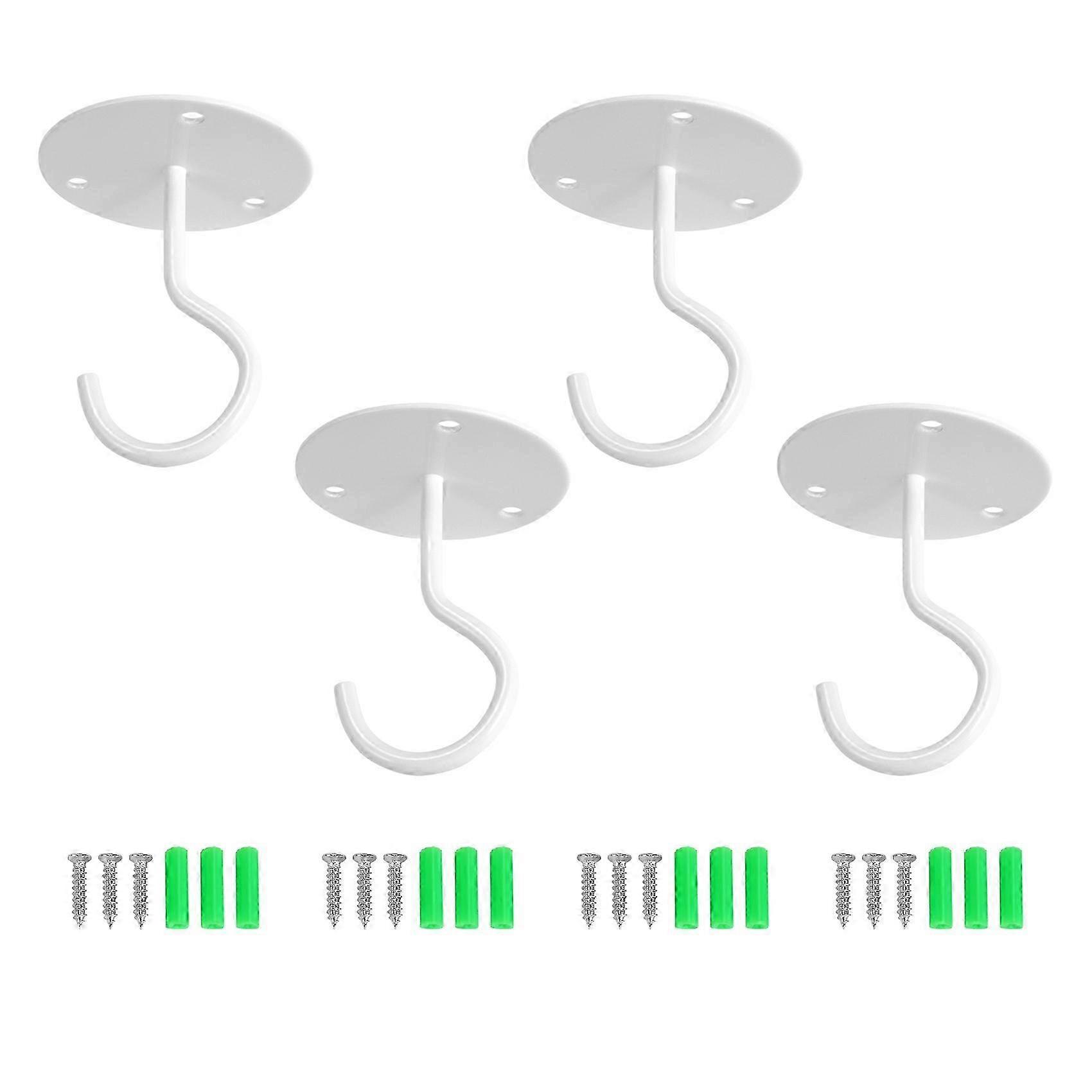Ceiling Hooks compatible withHanging Plants,Metal Hangers compatible with, 4-Pack