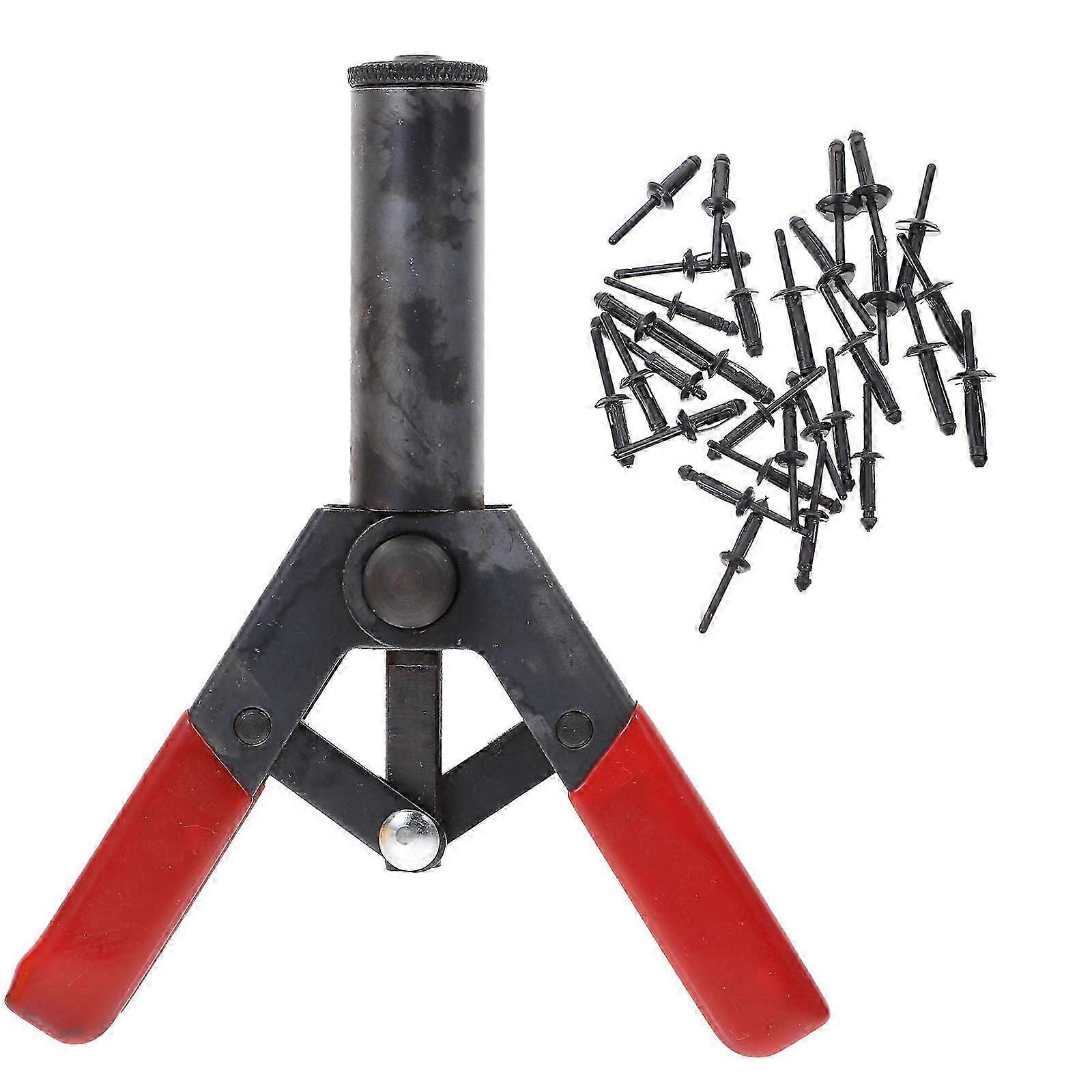 Black Riveter Machine Tool for Riveting 1Set Includes 40 Poly Rivets
