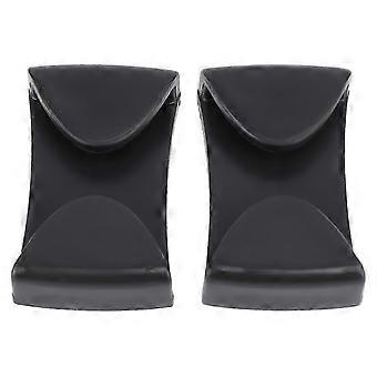 Clips de lunettes de ski 2pcs pince de casque pour lunettes de sports d’hiver facile à installer accessoires de ski noir durable