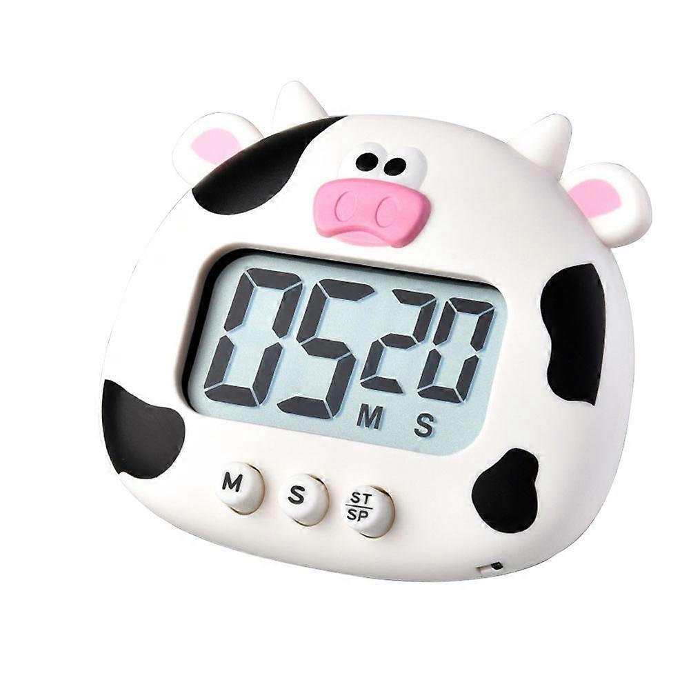 1pc Cartoon Ox Shape Electric Baking Timer Household Baking Timer Electric Cooking Timer