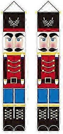 Christmas Nutcracker Soldier Banners