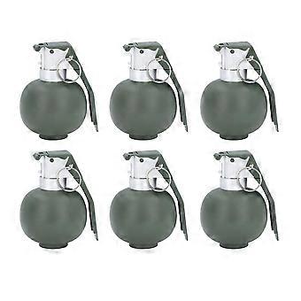 6PCS Kids Hand Grenades Toy with Realistic Sound Light Effect Role Playing Props Fake Grenade Toy