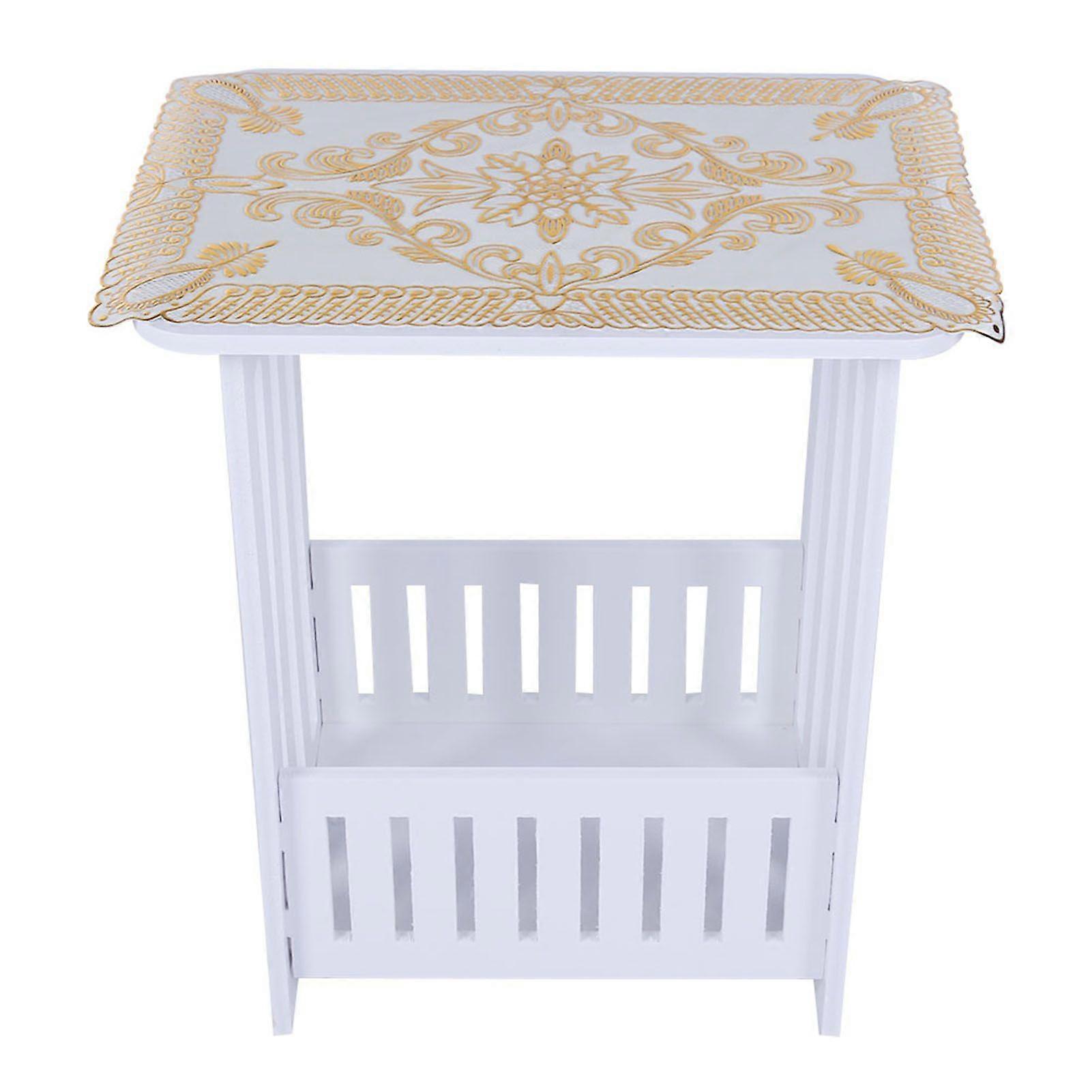 Modern Stylish End Table Side Table Coffee Desk Tea Table compatible Home (34*26*40cm)
