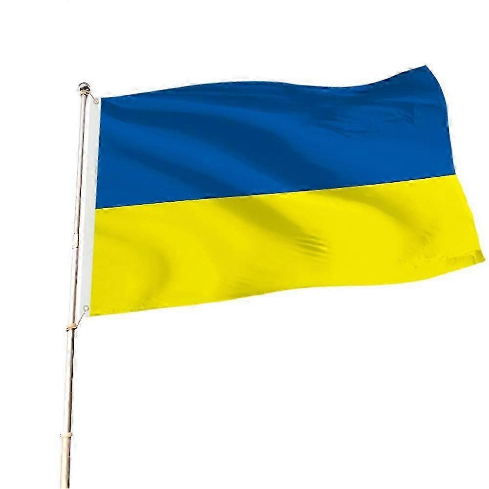 Ukraine flag silk screen banner