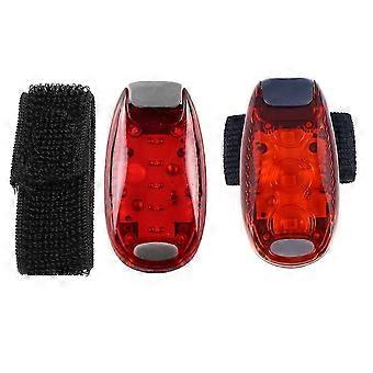 Éclairage compact pour la course à pied, sécurité nocturne, LED lumineuse avec 3 modes, visibilité réfléchissante pour coureurs et cyclistes, lot de 2