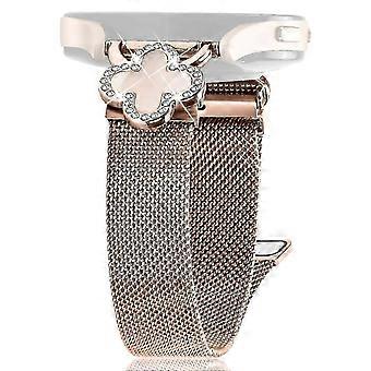 suitable for For Garmin vivoactive 5 GarminActive 5 Milanese Band Electroplated Watch Strap with Clover Connector-YI WU CHUN HUI