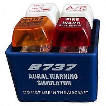 Pilot- und Crew-Alarm-Schlüsselanhänger mit Warnton-Simulator für Luftfahrtfans, Flugzeug-Notfall-Schlüsselanhänger_Lucky_B