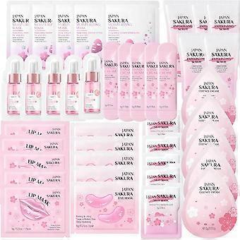 40PCS Pamper Gifts for Women - Girlsfriend Gifts - Skincare Set with Face Mask,Lip Mask,Eye Masks,Face Serum,Face Cream,Hand Cream,Exfoliating Scrub H