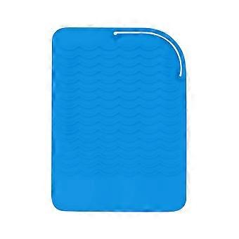 Arricciacapelli Tappetino resistente al calore Antiscivolo Silicone Rettangolo Piastra per capelli Piastra per capelli portatile Acconciatura dei capelli Strumenti caldi Pad termico da viaggio Protector Cov
