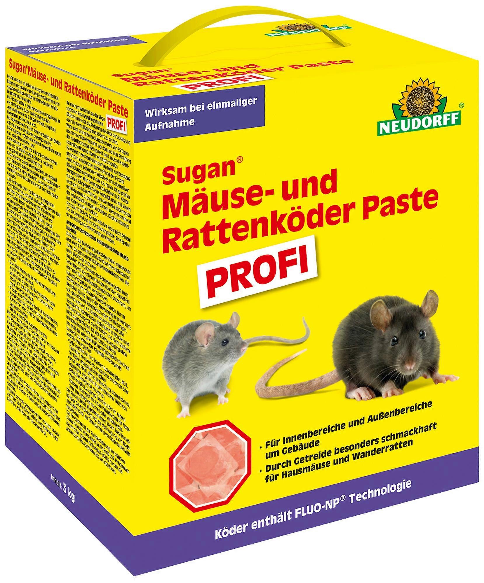 NEUDORFF Sugan® Mäuse- und Rattenköder Paste PROFI, 3 kg