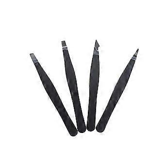 4 Pcs Eye Brow Shaping Kit Eyebrow Tweezers Professional Slant Tweezers Eyebrow Tweezer Kit