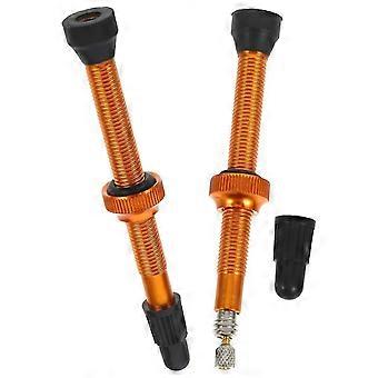 Bike Tubeless Valve Stems Aluminum Alloy and Copper - 1 Pair for French Style Valves