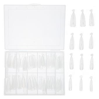 120pcs Clair Couverture Complète Faux Ongles Faux Ongles Conseils Ongle DIY Design Accessoires