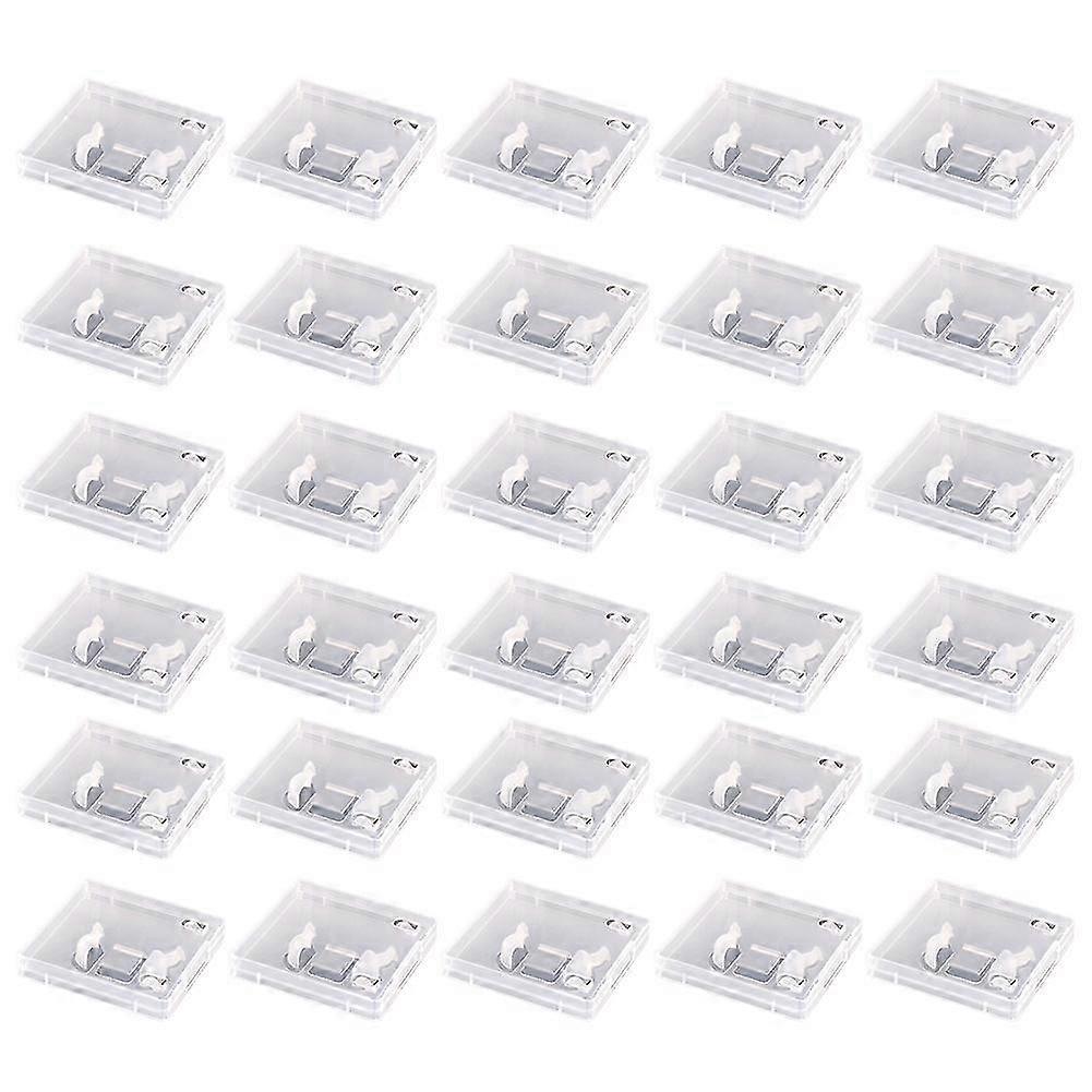 30pcs USB Flash Drive Boxes Protector Transparent Clear Storage Case Dustproof USB Stick Packaging compatible with Memory Drives