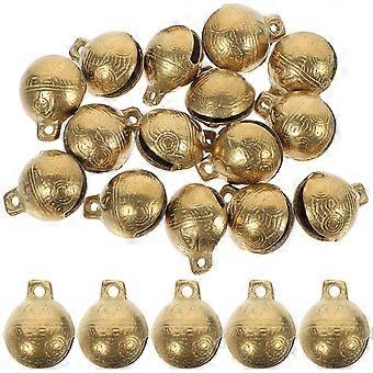 Golden Copper Tiger Head Bells for Party Decoration 20Pcs Pet Bells