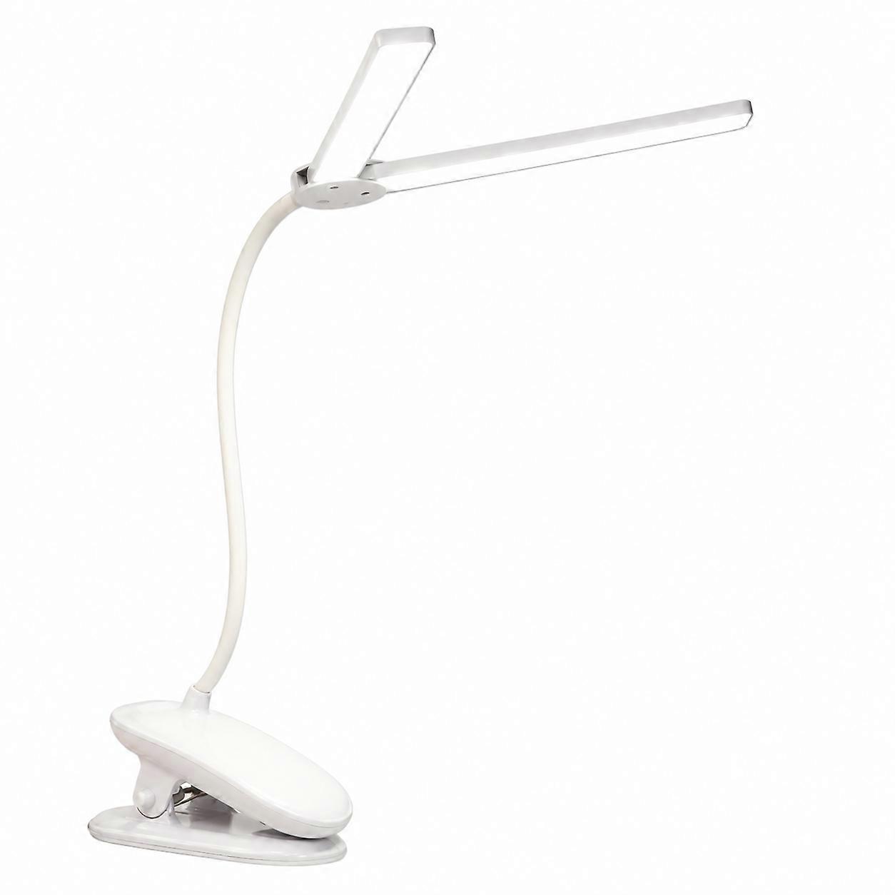 Rechargeable Clip LED Desk Lamp Touch Control Adjustable Reading Light