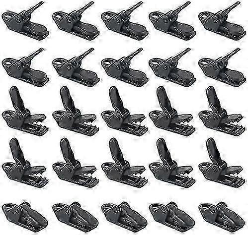 25pcs/bag Black Tent Clips, Awning Windproof