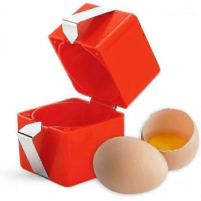 Easy egg cracker tool for raw eggs, shell opener