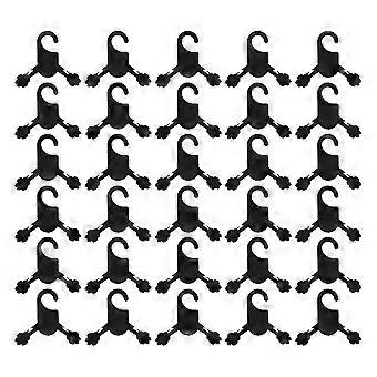 Pet Clothes Organizer Plastic Hanger for Hanging 30Pcs Dog and Cat Clothes