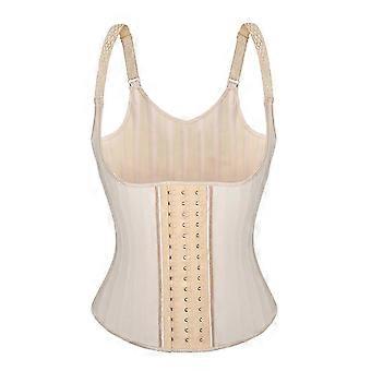 Waist Trainer for Women Latex Vest Size M with 25 Steel Bones for Tummy Control and Waistline Reduction